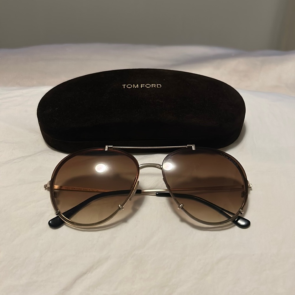 Tom Ford Metal Aviator Sunglasses